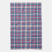 Red and Blue Classic Plaid キッチンタオル (縦)