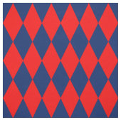 Red and Blue Harlequin Checkered Design  ファブリック (見本)