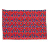 Red and blue Pillowcase 枕カバー (裏面-右)