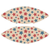 Red and Blue Stars, 4th of July, Beige Background アメリカンフットボール (パネル)