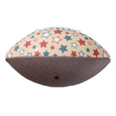 Red and Blue Stars, 4th of July, Beige Background アメリカンフットボール (回転270)