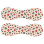 Red and Blue Stars, 4th of July, Beige Background ソフトボール (パネル)