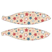 Red and Blue Stars, 4th of July, Beige Background バスケットボール (パネル)