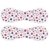 Red and Blue Stars, 4th of July, White Background ソフトボール (パネル)