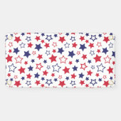 Red and Blue Stars, 4th of July, White Background 横断幕 (横)