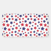 Red and Blue Stars, 4th of July, White Background 横断幕 (横)