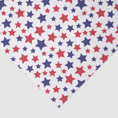 Red and Blue Stars, 4th of July, White Background 薄葉紙 (詳細)