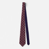 Red and Blue Stars Neck Tie ネクタイ (正面)
