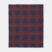 Red and Blue Tartan Fleece Blanket フリースブランケット (正面)