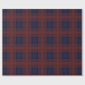 Red and Blue Tartan Plaid Wrapping Paper ラッピングペーパー (フラット)