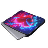 Red and Blue Valentine Heart on an Electronics Bag ラップトップスリーブ (正面下部)