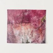 Red and brown abstract painting タペストリー (正面(横))