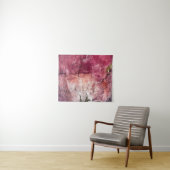 Red and brown abstract painting タペストリー (インサイチュ(横))