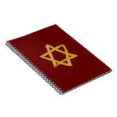 Red and Data Star of David Notebook ノートブック (右側)