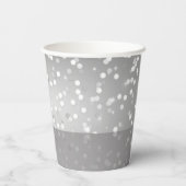 Red and Elegant Silver Christmas Ornaments 紙コップ (裏面)