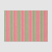 Red and Forest Green Stripes 薄葉紙 (正面)