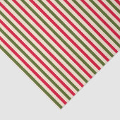 Red and Forest Green Stripes 薄葉紙 (詳細)
