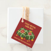 Red and Gold Banh Chung Vietnamese Tet 2026 フェイバータグ (インサイチュ)