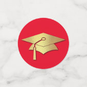 Red and Gold Graduation コンフェッティ (スモール正面)