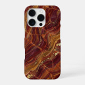 red and gold marble iPhoneケース (裏面)