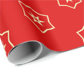 Red and Gold Ornamental Design ラッピングペーパー (ロールコーナー)