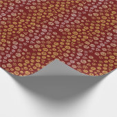 Red and Gold Roleplaying Dice Wrapping Paper ラッピングペーパー (角)