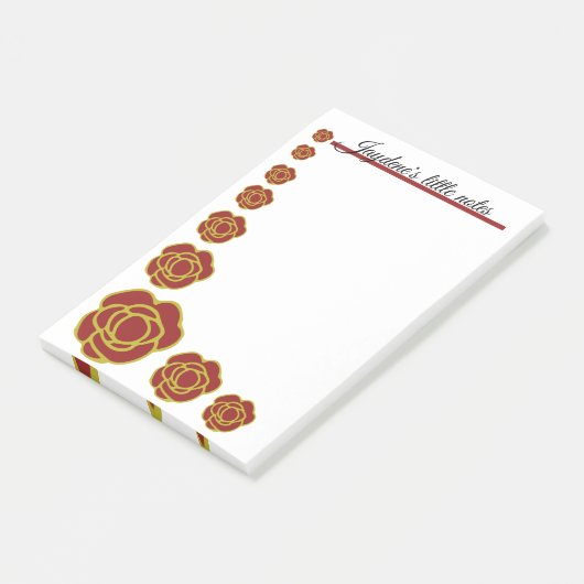 Red And Gold Roses  ポストイット (アングル)