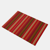 Red and Gold Stripes ドアマット (アングル)