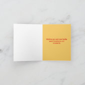 Red and Gold Year of the Horse 2026 シーズンカード (内部)