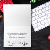 Red and Gray Ornaments Christmas シーズンカード