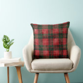 Red and Green Buffalo Plaid Christmas Throw Pillow クッション (椅子)