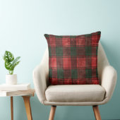 Red and Green Buffalo Plaid Christmas Throw Pillow クッション (椅子)
