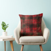 Red and Green Buffalo Plaid Christmas Throw Pillow クッション (椅子)