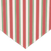Red And Green Candy Cane Stripe ショートテーブルランナー (コーナー)