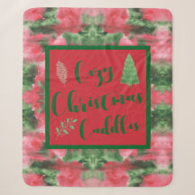 Red and Green Christmas Blanket