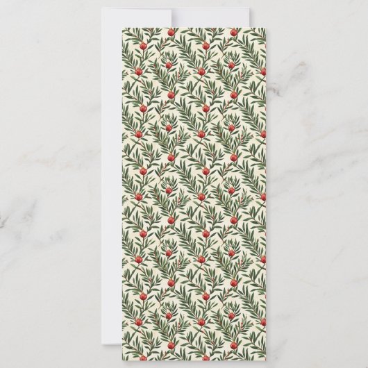 Red and Green Christmas Design Brunch Invitation 招待状 (裏面)