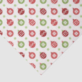 Red and Green Christmas Ornament Pattern 薄葉紙 (詳細)