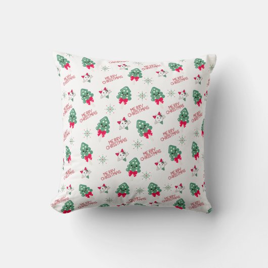 Red and Green Christmas pillow クッション (正面)