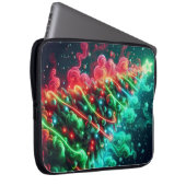 Red and Green Christmas Tree on an Electronics Bag ラップトップスリーブ (正面右)