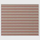 Red and green geometric blocked holiday gift wrap ラッピングペーパー (フラット)