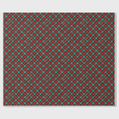 Red and green holiday plaid ラッピングペーパー (フラット)