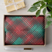 Red and green holiday plaid 薄葉紙 (ギフト)