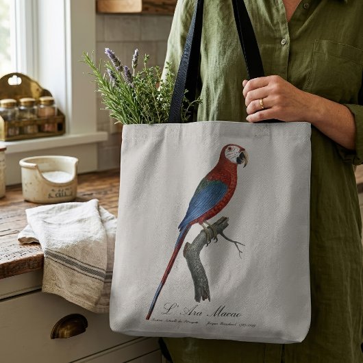 Red-and-green Macaw, Ara chloropterus トートバッグ