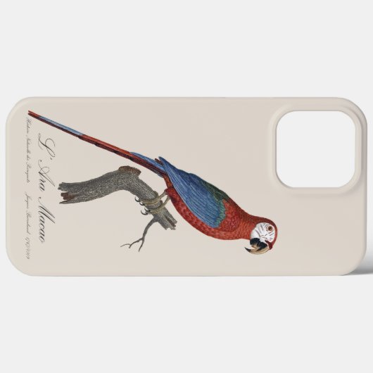 Red-and-green Macaw, Ara chloropterus Case-Mate iPhoneケース (裏面 (横))