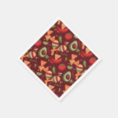 Red And Green Mexican Food スタンダードカクテルナプキン (角)