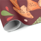 Red And Green Mexican Food ラッピングペーパー (ロールコーナー)