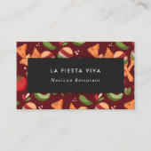 Red And Green Mexican Food 名刺 (正面)