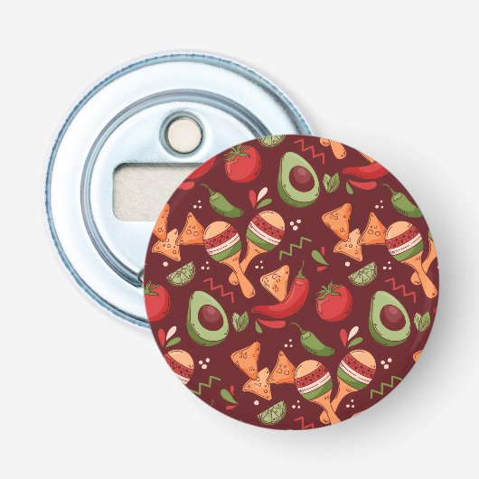 Red And Green Mexican Food 栓抜き (正面)