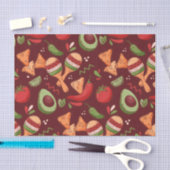 Red And Green Mexican Food 薄葉紙 (クラフト)