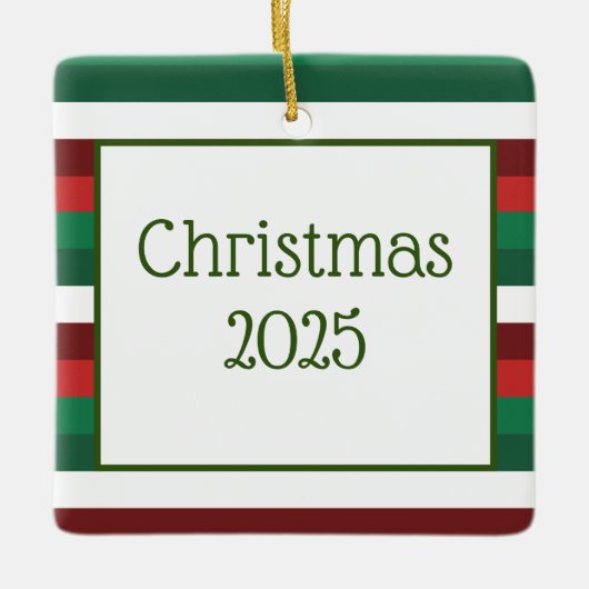 Red and Green Ornament セラミックオーナメント (正面)